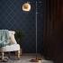 Stojaca lampa Chester z kovu, bronz