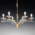 Visiaci luster ICARO 6-pl. krištáľové sklo zlatý