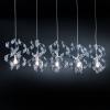 Závesná lampa Crystal 5-plameňová