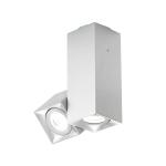 Milan Dau bodové stropné svietidlo 2-pl. hliník