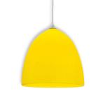 Závesná lampa Fancy zo silikónu, žltá