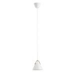 Závesná lampa Strap, Ø 16,5 cm, biela