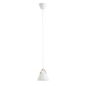 Závesná lampa Strap, Ø 16,5 cm, biela