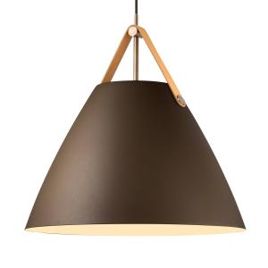 Závesná lampa Strap kovové tienidlo béžová 48 cm