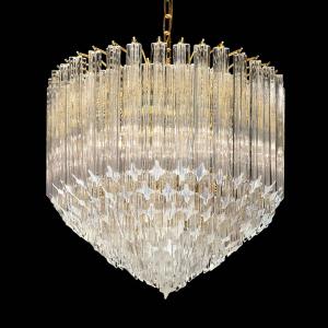 Krištáľové svetlo Pigna 24-karátové pozlátené