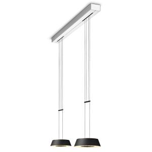 OLIGO Glance závesné LED svietidlo 2-pl., čierne