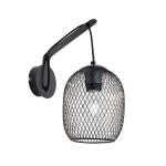 Nástenné svietidlo Georgina s klietkovým tienidlom