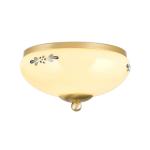 Stropné svietidlo Landhaus mosadz modré Ø 21 cm