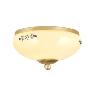 Stropné svietidlo Landhaus mosadz modré Ø 21 cm