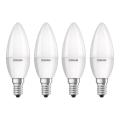 OSRAM LED sviečka E14 Base Retro 4,9W 4 ks 4 000 K