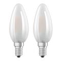 OSRAM LED žiarovka E14 4W teplá biela sada 2 ks