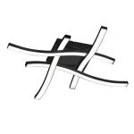 Stropné LED svietidlo Route v čiernej, 4-pl.