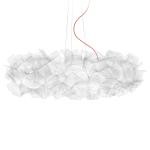 Slamp Clizia Pixel lampa, červená kábel, Ø 78 cm