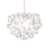 Slamp Veli Foliage závesná lampa bielo-červ. Ø45cm