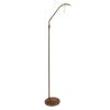 Bronzová úprava stojaca LED lampa Zenith stmievač