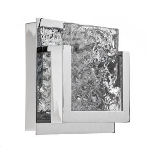 Nástenné LED svietidlo Piros zo skla