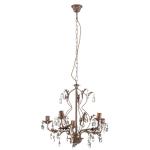 Visiaci luster Teresa s krištáľmi, 5-plameňový