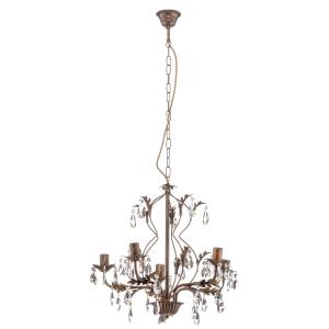 Visiaci luster Teresa s krištáľmi, 5-plameňový