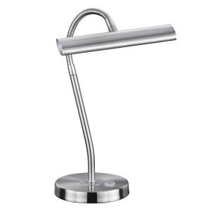 Curtis – stolná LED lampa, matný nikel