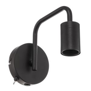 Nástenné svetlo Diallo bez tienidla čierne matné