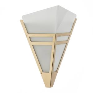 TECNOLUMEN Art Déco 1980 nástenné svetlo, mosadz