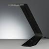 TECNOLUMEN Flad stolná lampa LED, čierna