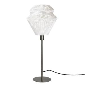 Stolná lampa Lamell z biomateriálu, Ø 25 cm