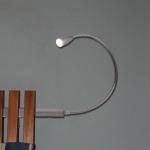 LED lampa na čítanie Berta s ohybným ramenom