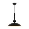 Závesná lampa Colin, čierna, Ø 40 cm