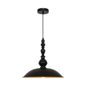 Závesná lampa Colin, čierna, Ø 40 cm