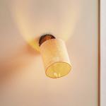 Nástenné svietidlo Jute s nastaviteľným tienidlom