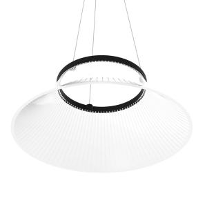 Závesné LED svetlo Plissé, tienidlo ryté laserom