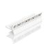 EVN APTBU Al-profil smerujúci k stene 100 cm biela