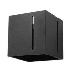 Nástenné svietidlo Topic up/down z hliníka, čierna