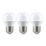 Paulmann LED kvapka E27 5,5W 2700K opál 3 kusy