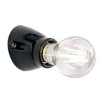 Nástenné svietidlo Frost z keramiky, čierna