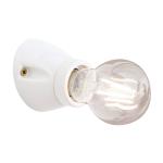 Nástenné svietidlo Frost z keramiky, biela