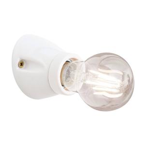 Nástenné svietidlo Frost z keramiky, biela