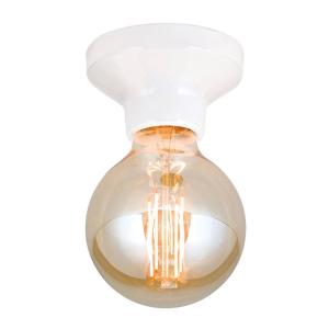 Stropné svietidlo Frost z keramiky, biela