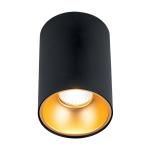 Stropné svietidlo Starlight, okrúhle, čierna