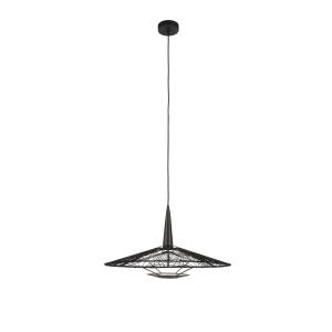 Forestier Carpa M závesná lampa, čierna, Ø 60 cm