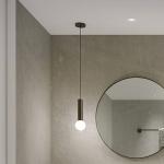 LEDS-C4 Mist kúpeľňová závesná lampa IP44 čierna