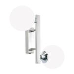 Nástenné svietidlo Snowwhite, sklenené gule, nikel