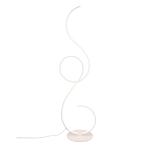 Stojaca LED lampa Jive so stmievačom, biela matná