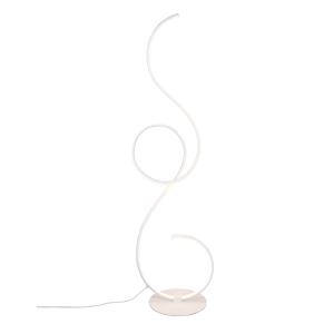 Stojaca LED lampa Jive so stmievačom, biela matná