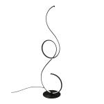 Stojaca LED lampa Jive so stmievačom čierna matná