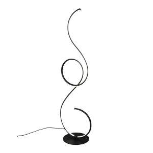 Stojaca LED lampa Jive so stmievačom čierna matná