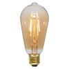 E27 filament LED žiarovka 0,75W 2 000K sklo jantár