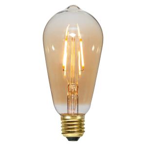 E27 filament LED žiarovka 0,75W 2 000K sklo jantár