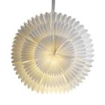 Deko hviezda Frost papier bez objímky Ø 50cm biela